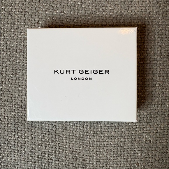 Kurt Geiger Mini Kensington Metallic Leather Bifold Wallet Pink Multi Eagle Head - Picture 4 of 16